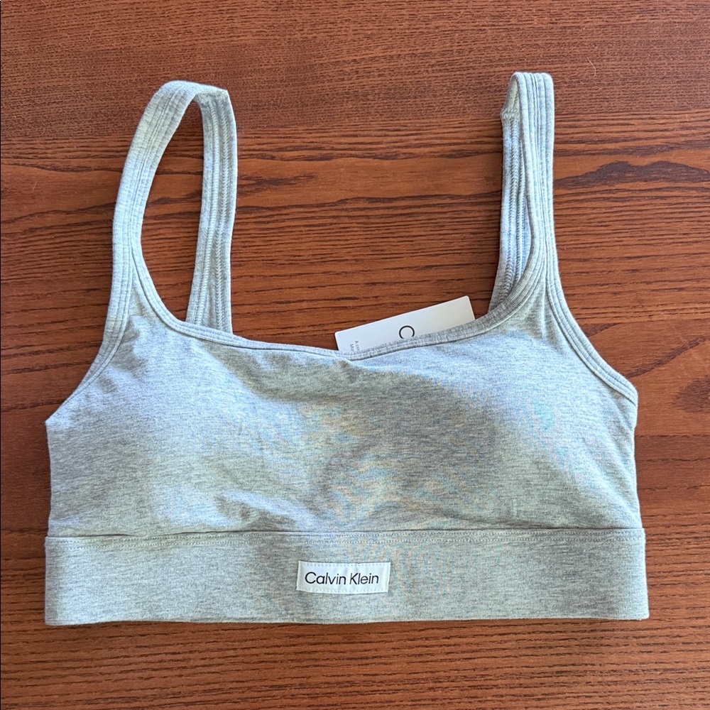 NWT Calvin Klein Gray Padded Bralette